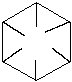 Benzene with unconnected centre bonds